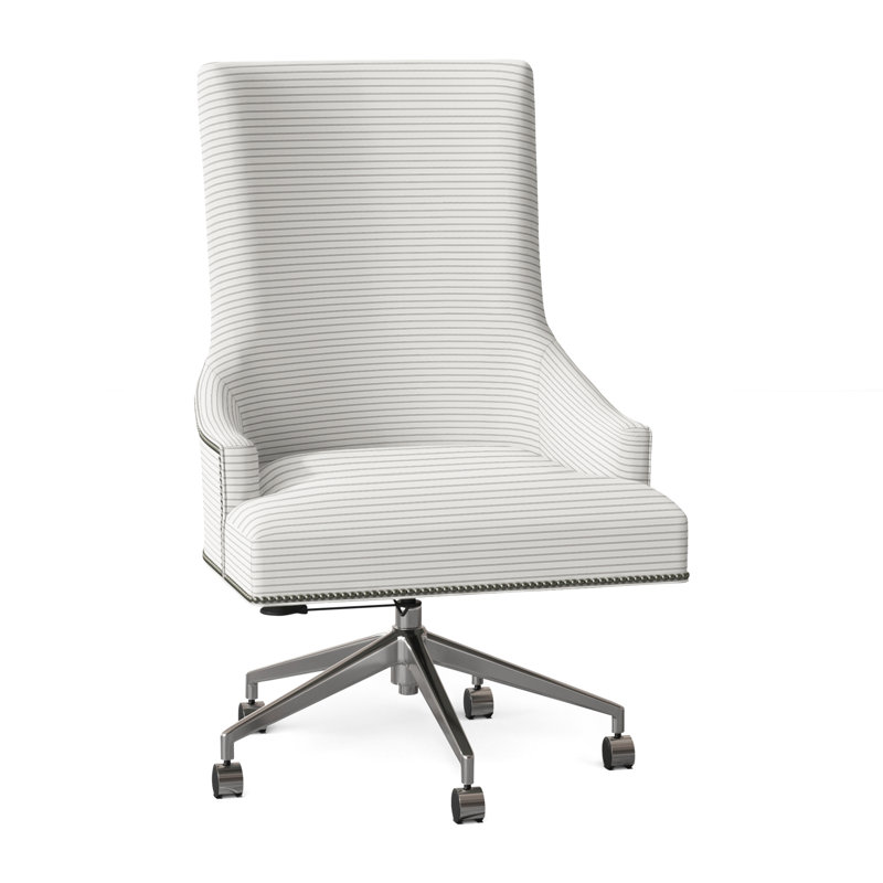 Chaise de travail Ashton, Perigold Birchbox Tuxedo, Bronze vieilli, Clous - petit