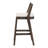 Orlen Modern Rubberwood Barstool With Upholstered Cushion And Low Backrest-117197532
