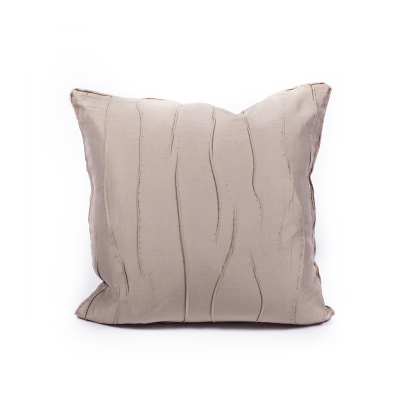 Flo Square Pillow Cover & Insert, Linen