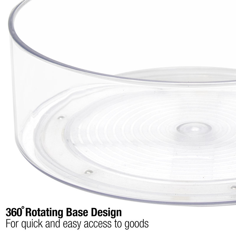 Sorbus 2 Pack Clear Lazy Susan Organizer
