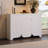 47.2'' W Elegant Sideboard With Drawer And Curved Shape Doors