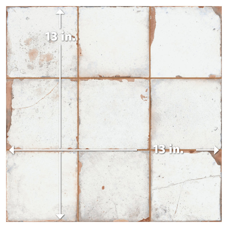 Kings Campania 13 po X 13 po Carreau de céramique pour plancher et mur