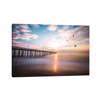 Virginia Beach Sunrise by Lucas Moore - Wrapped Canvas Print