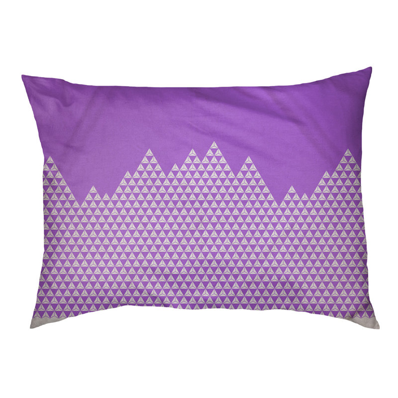 Coussin mountain dog Byrge, Moyen (30" x 20" D x 10" H), Mauve / Gris