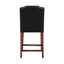 Siège confortable en similicuir brun avec tabouret de comptoir à ressorts