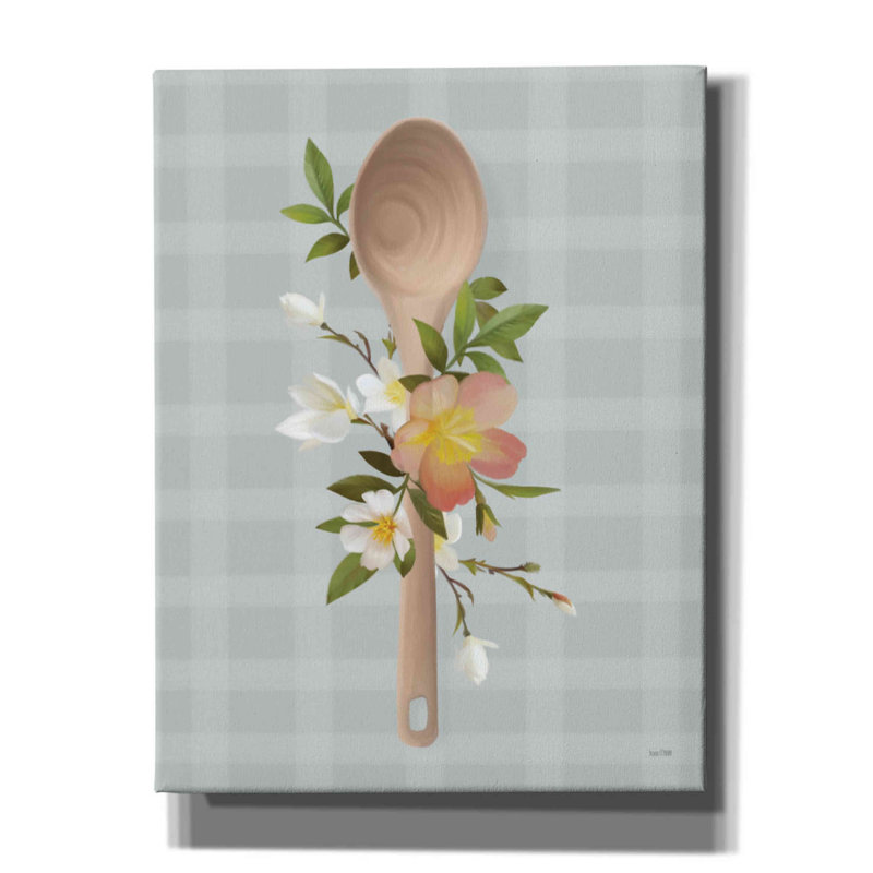 «Kitchen Made With Love Spoon» par House Fenway - impression sur toile tendue, H 34 po x l 26 po x P 1,5 po