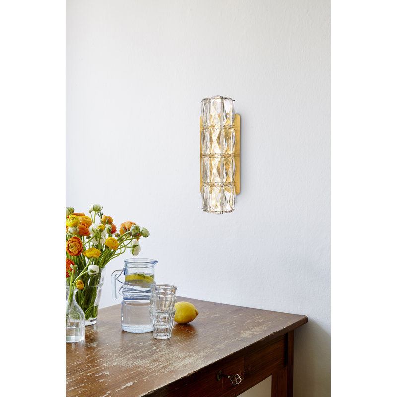 Ultan Dimmable LED Vanity Light, Gold, 5" H x 30" W x 4" D