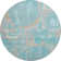 Premium Machine Washable Prisco Teal Rug