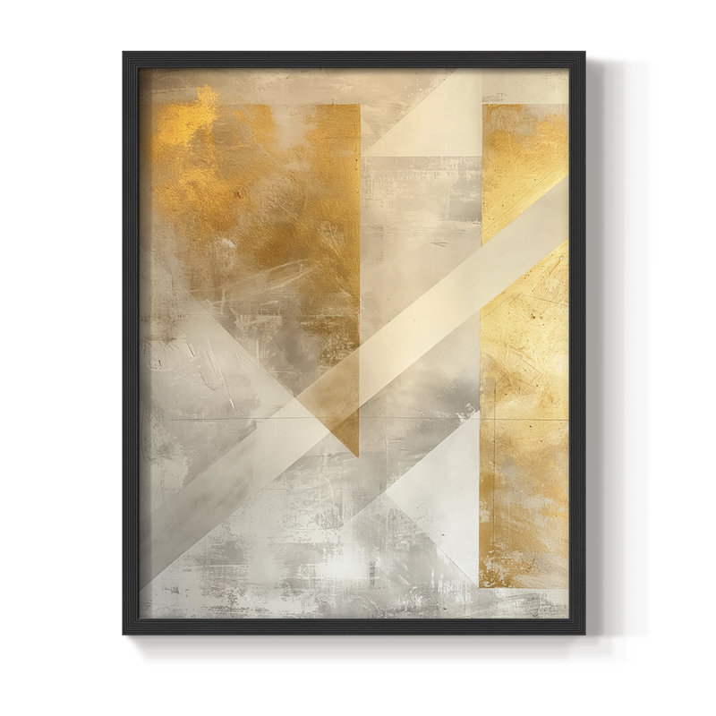 Série ABSTRACT CXI - Impression encadrée de qualité supérieure - Prêt à être accroché - Aucun clou requis, H 11 po x l 9 po