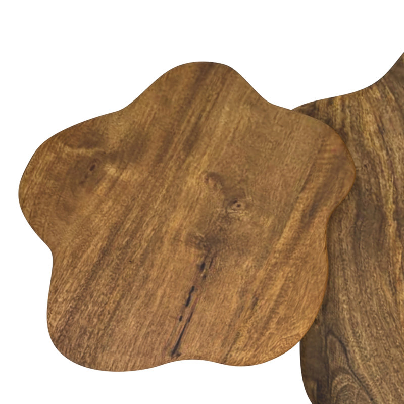 Damonee Solid Wood Single Coffee Table, 19" H x 27" L x 23.5" W, Walnut