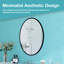 Miroir de salle de bain ovale