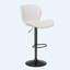 Ensemble de 2 tabourets de bar pivotants réglables en cuir synthétique avec dossier et repose-pieds 22,2 à 31 po-1370765270