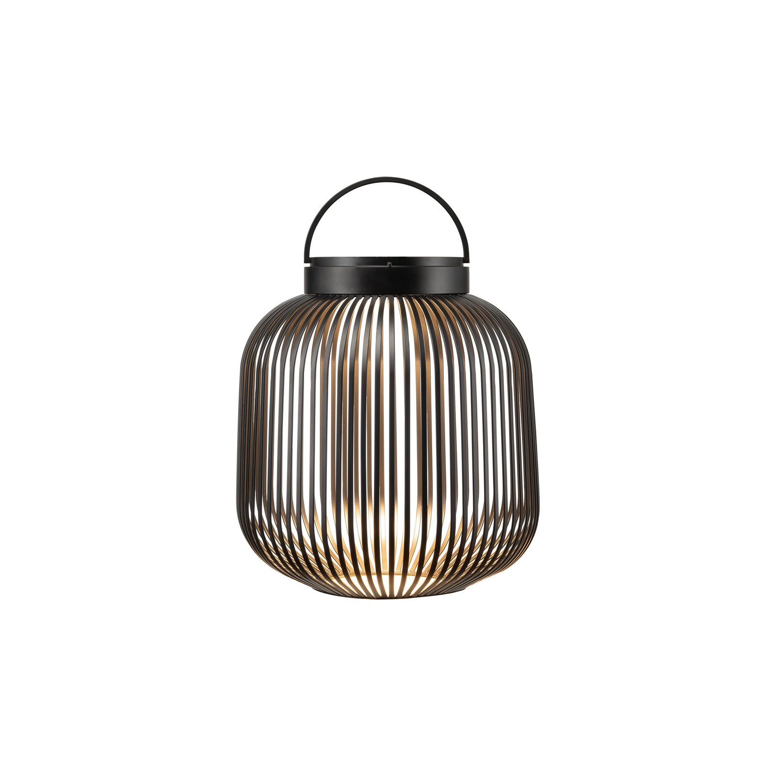 Lito Rechargeable LED Lantern, 11.81" H x 10.63" W x 10.63" D, Black