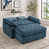 Rembourrage en mousse bleue