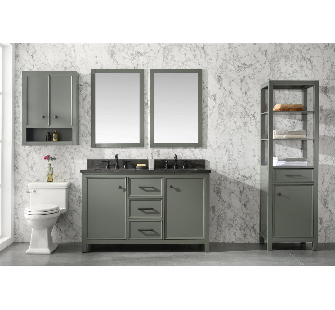 Talanna 54" Double Bathroom Vanity Set Beachcrest Home™ Base 