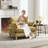 Chenille Upholstered Convertible Chair-87112325