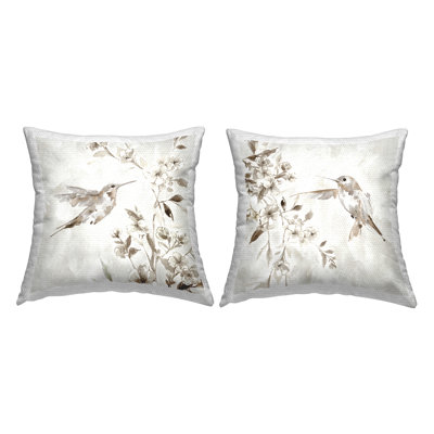 Floral Outdoor Throw Pillow
