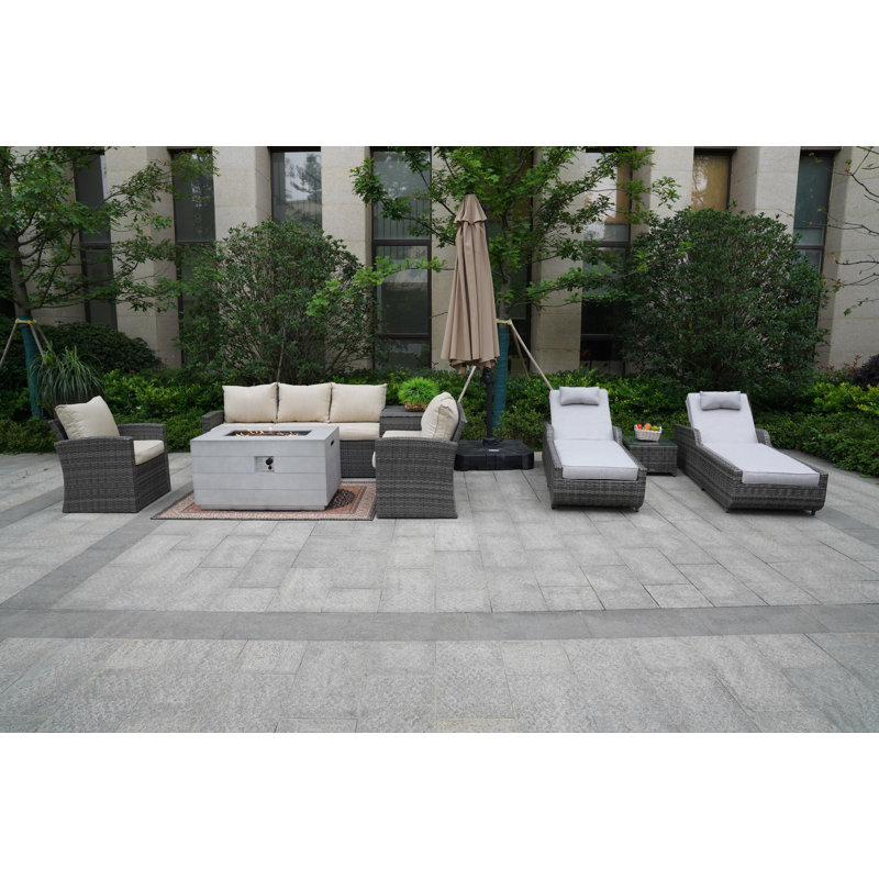 8 - Person Patio Conversation Set with Cushions