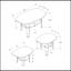 Ensemble de table, ensemble 3 pièces, café, bout, côté, décor, salon, stratifié, transitionnel-380014685