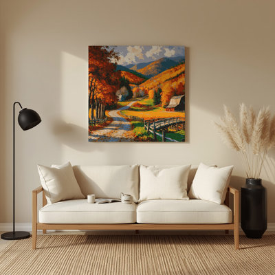 USA State Vermont Brown Metal Wall Art
