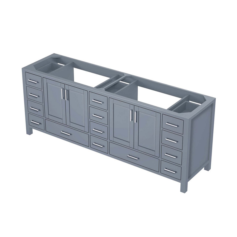 Meuble-lavabo double avec portes et tiroirs