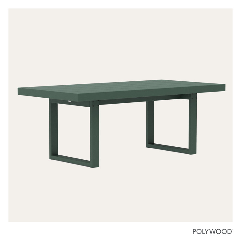Edge Dining Table, Green