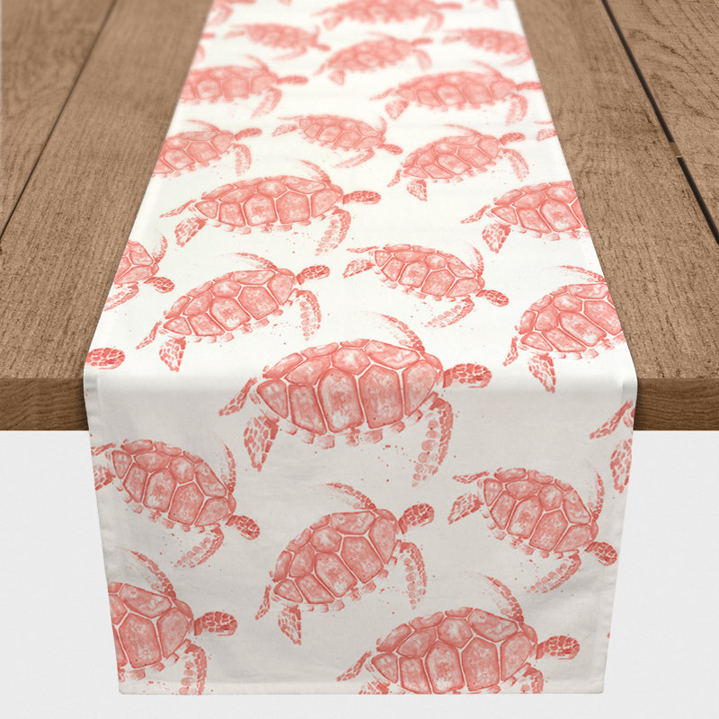 Chemin de table Brendia, P 16 po x L 72 po, Rose