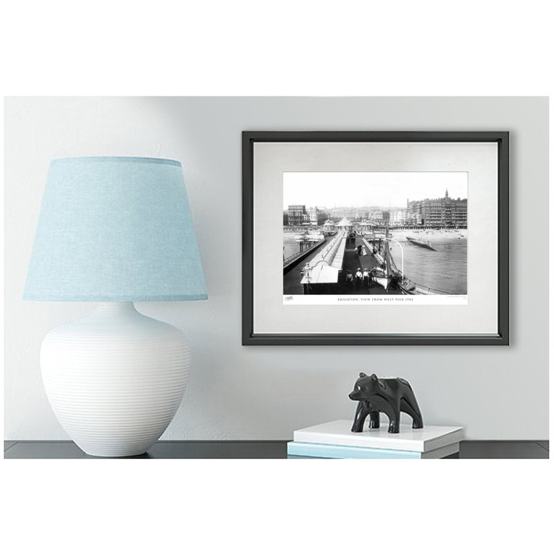 Brighton, View From West Pier 1902 by Francis Frith - Single Picture Frame Print, 40cm H x 50cm W x 2.3cm D