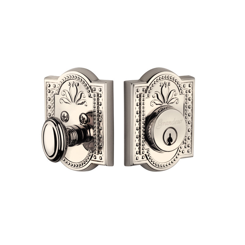 Verrou cylindrique simple Parthenon, Nickel poli