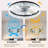 Ceiling Fan With Lights Dimmable LED