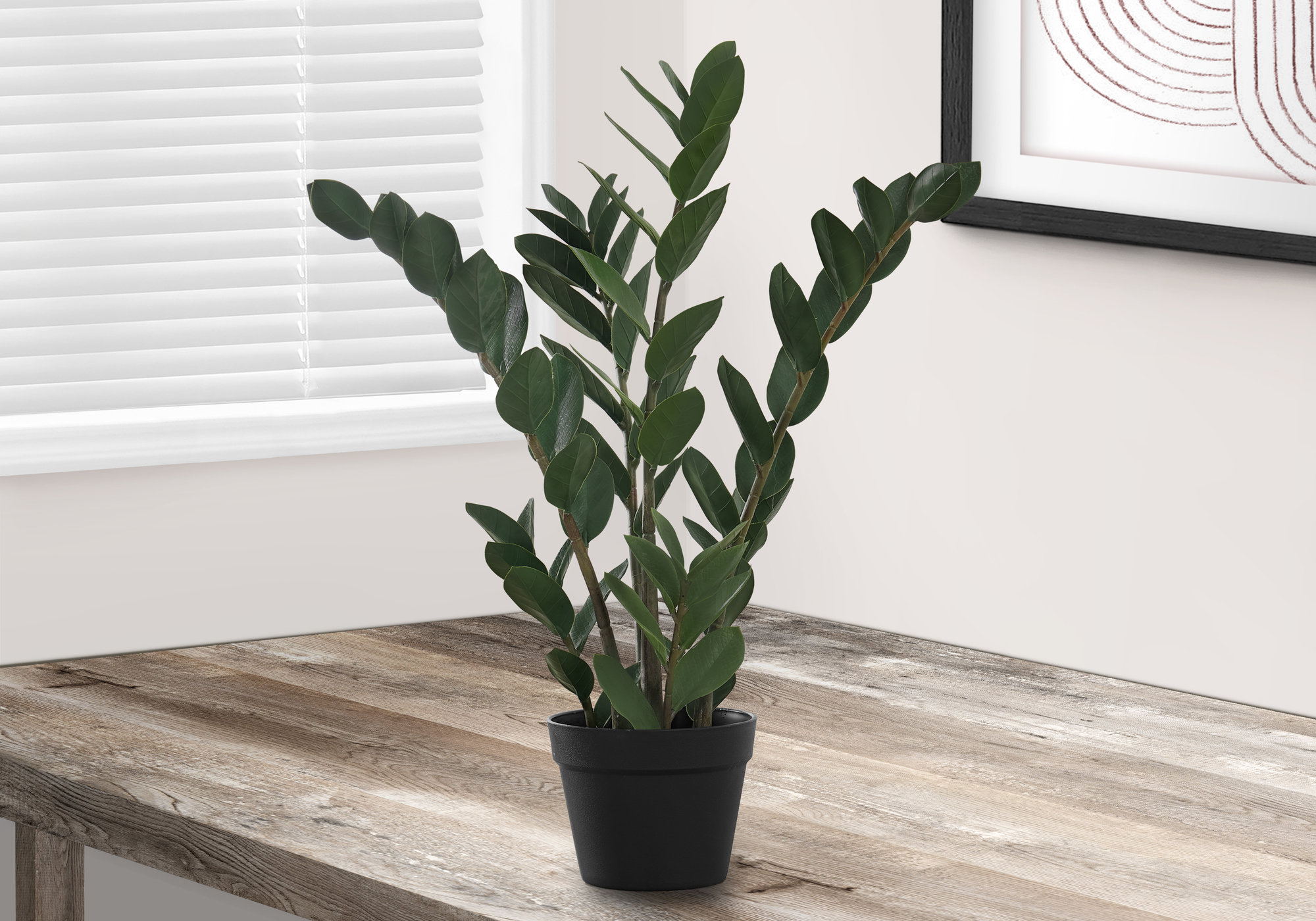Primrue Marcum 29'' Faux Zz Plant in Polyethylene (Pe) Pot Wayfair Canada