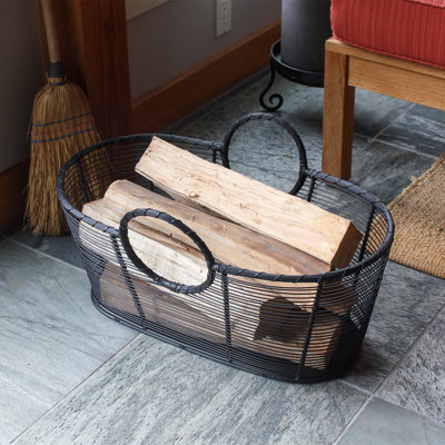 Nave Wrought Iron Log Carrier