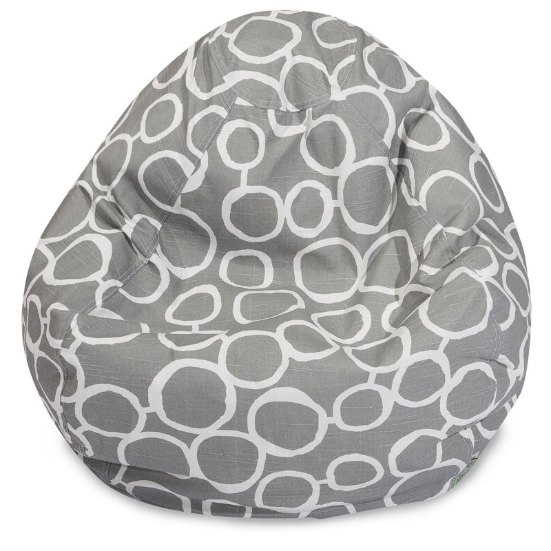 Logue Cotton Bean Bag Chair & Lounger, Yellow, 23'' H x 35'' W x 35'' D