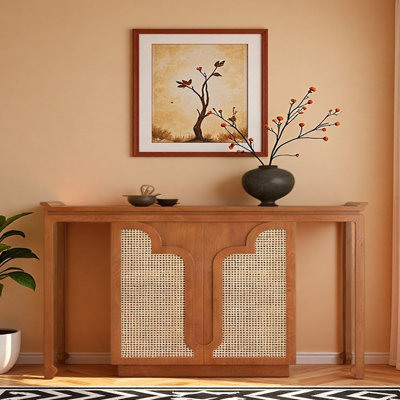 Nouvelle table d'entrée en bois massif de style chinois