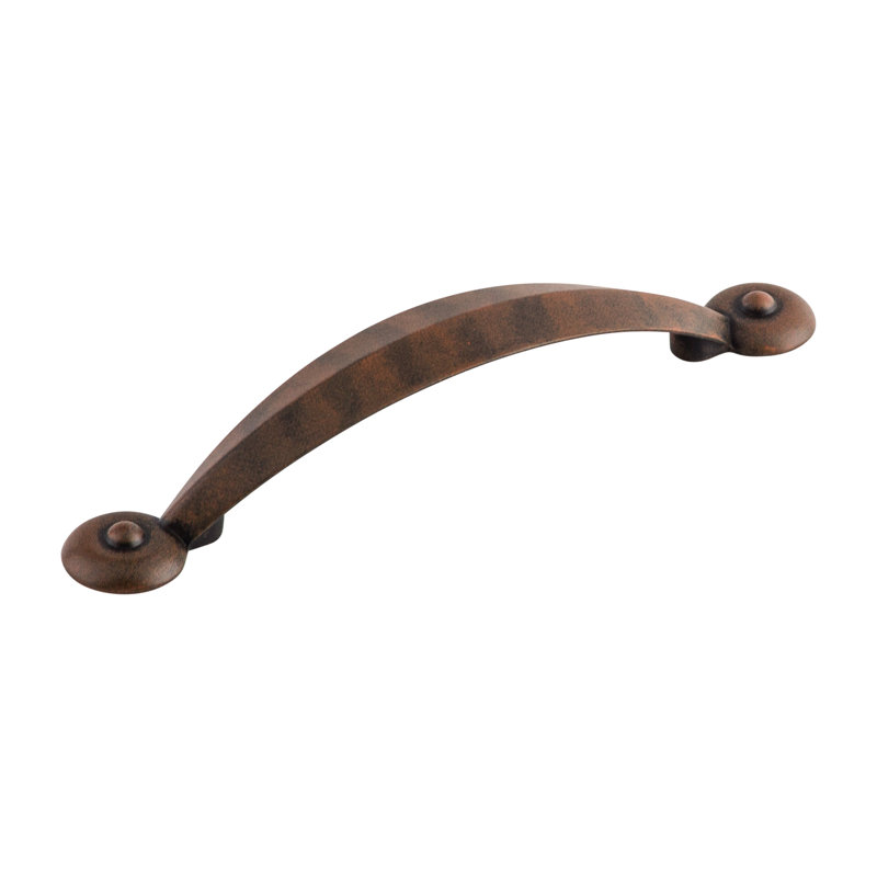 Angle Bar pull, Patina Rouge, 3 3/4" Center to Center