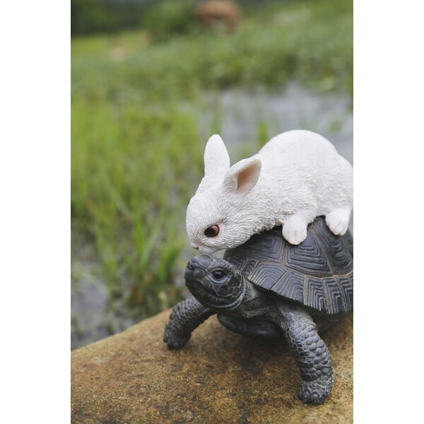 Hi-Line Gift Ltd. Tortoise and Hare Playing Statue & Reviews | Wayfair