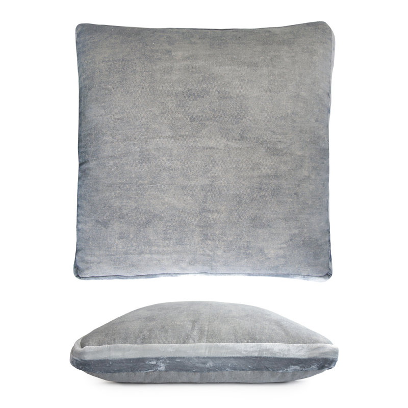 Double Tuxedo Pillow Cover & Insert, Seaglass, Square 22"