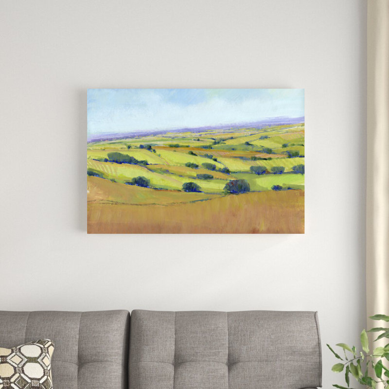 «Patchwork Vista I» par Timothy O 'Toole - peinture sur toile tendue, H 24 po x l 36 po