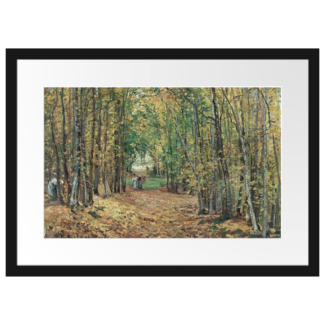 Gerahmter Kunstdruck Allée Dans Le Parc De Marly von Camille Pissarro