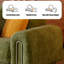 Coussin en chenille vert-685692372-685692368