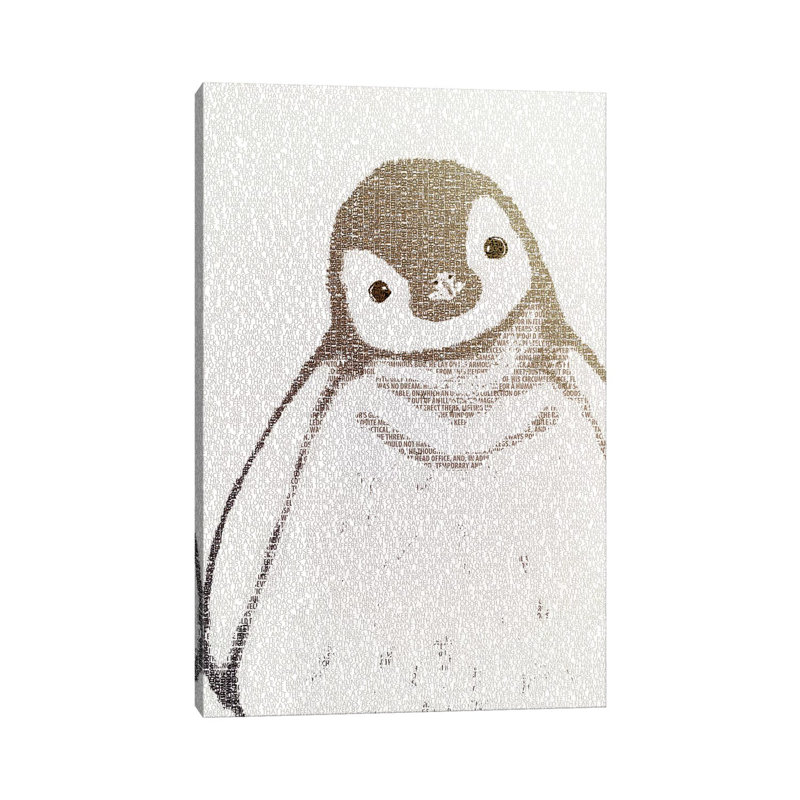 The Intellectual Penguin II by Paula Belle Flores - Wrapped Canvas Painting, 66.04 cm H x 45.72 cm W