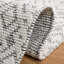 Tapis géométrique en laine / gris tissé à la main Vermont-483170523