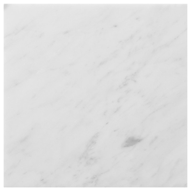 Carrara carreau de marbre et de plancher 7,87 po x 7,87 po Carrara (6,46 pieds carrés / caisse), 7.87'' W x 7.87'' L, White