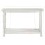 Console de canapé d'entrée en bois blanc Castleton