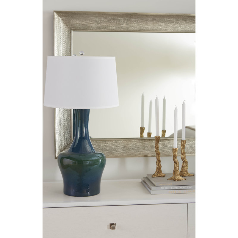 Nadia Table Lamp, Green Lapis