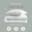Opulent Home Microfibre Cot Bed Duvet and Pillow Set – Lightweight Quilt for Babies & Toddlers - White-1730272670