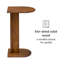 Bobby Solid Wood C Shaped Side Table-589760141