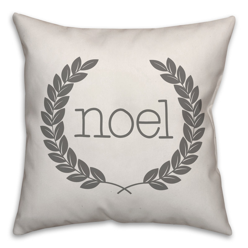  Noel Throw Pillow, 16" x 16", Pillow Cover Only - No Insert
