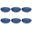 Madison 18 Piece Dinnerware set, 6 Dinner Plates, 6 Salad Plates, 6 Bowls, Microwave Safe, Dishwasher Safe, Durable - Blue & White Color-142939921