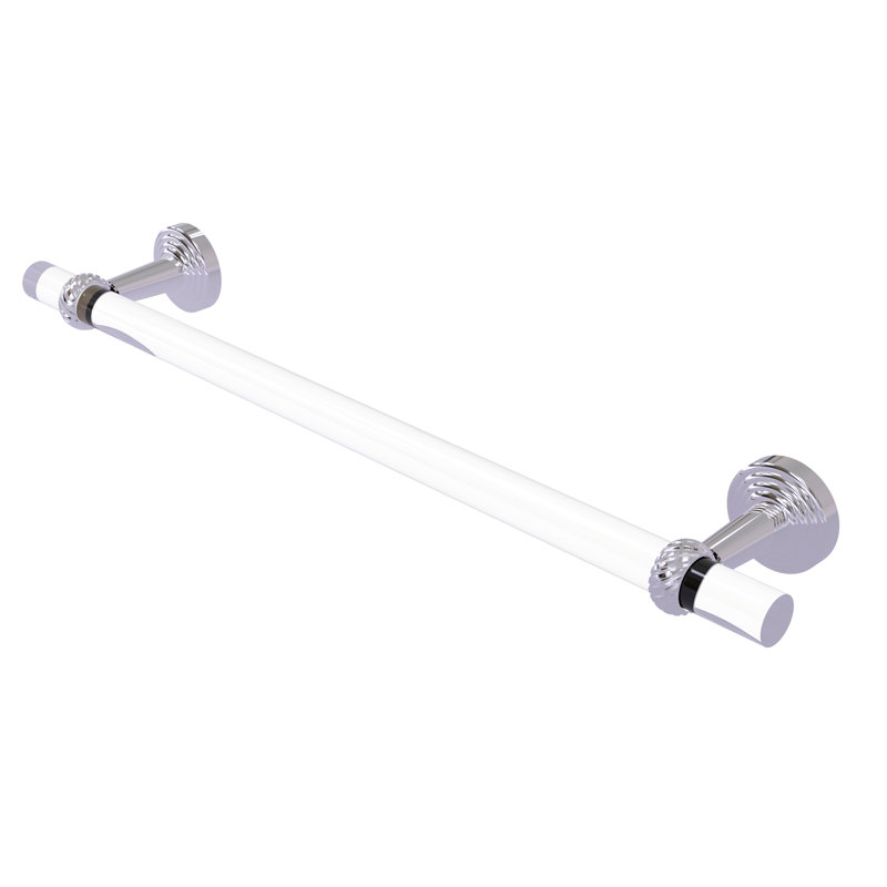 Barre à serviettes murale Pacific Beach, Chrome poli, H 3,985 po x l 22 po x P 2,2 po